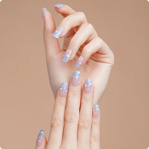 Gel Nail - Clouds - Nooves Nails