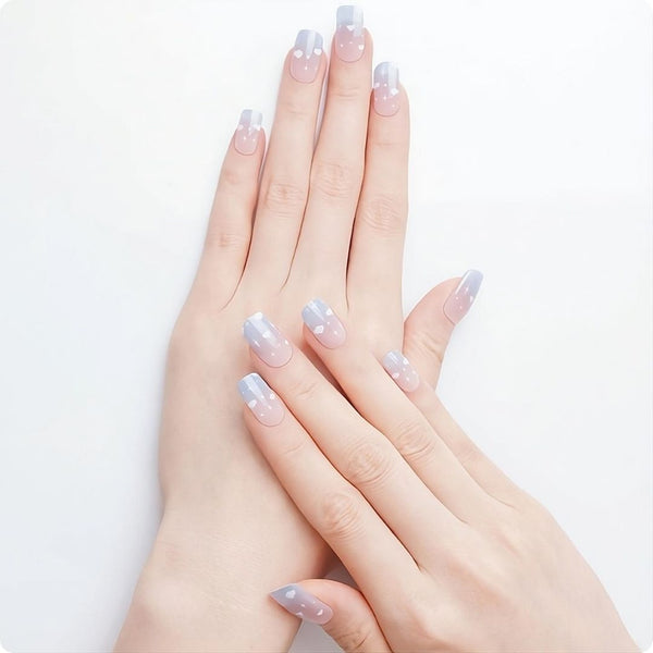 Gel Nail - Clouds - Nooves Nails