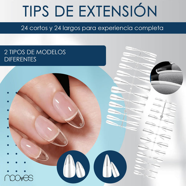 Extension Premium Kit - Pacote de extensão completo - Nooves Nails 