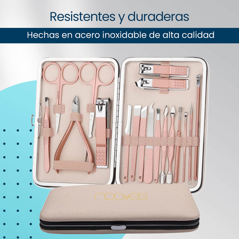 Kit de Manicura Profesional de 18 Piezas