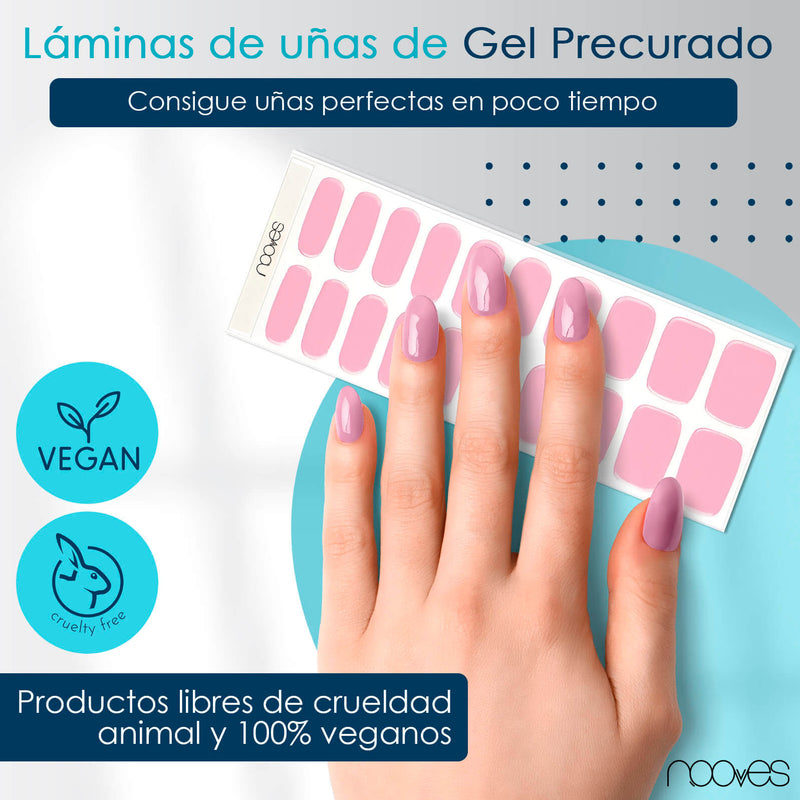 Láminas de Gel - Baby Pink- Nooves Nails