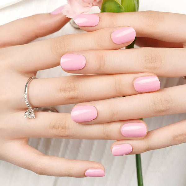 Gel Nail - Baby Pink - Nooves Nails