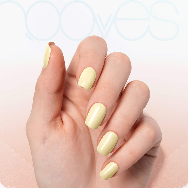 Láminas de Gel - Canary Mist - Nooves Nails