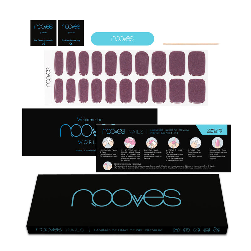 Folhas de Gel - Ruby Claret - Nooves Nails 