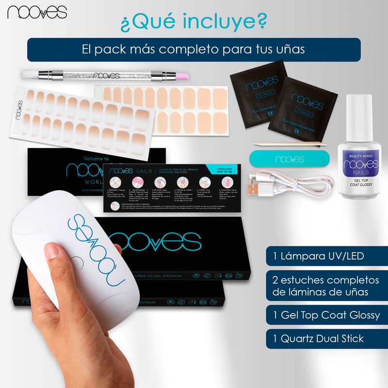 Starter Kit Beauty Nude - Pack de Iniciación con Top Coat - Nude Baby Boomer - Praline Princess