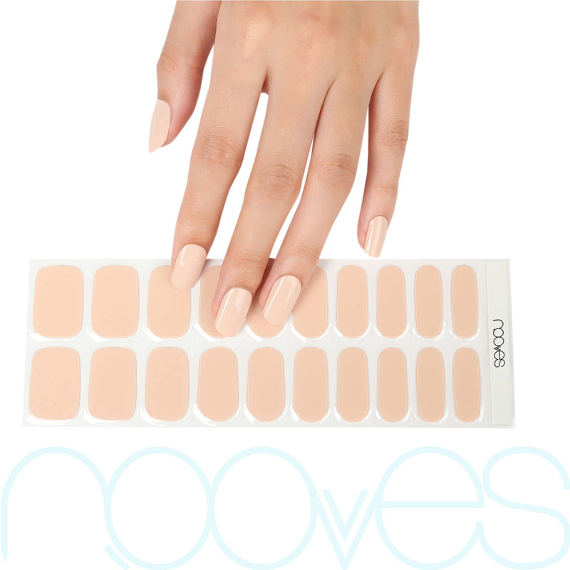 Pack Lámina de uñas de gel Premium precurado Nooves Nails Diseños Nude + Lámpara uñas UV/LED PORTÁTIL 8w