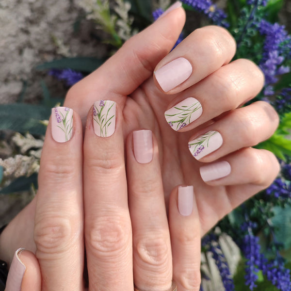 Folhas de Gel - Lavanda - Nooves Nails