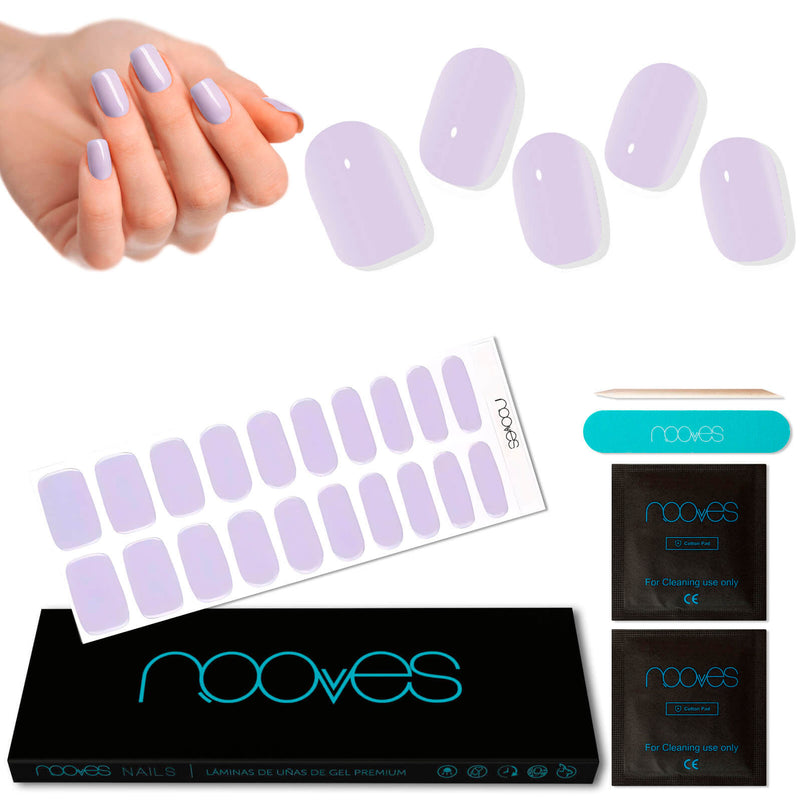 Gel Nail - Lavender Milk - Nooves Nails