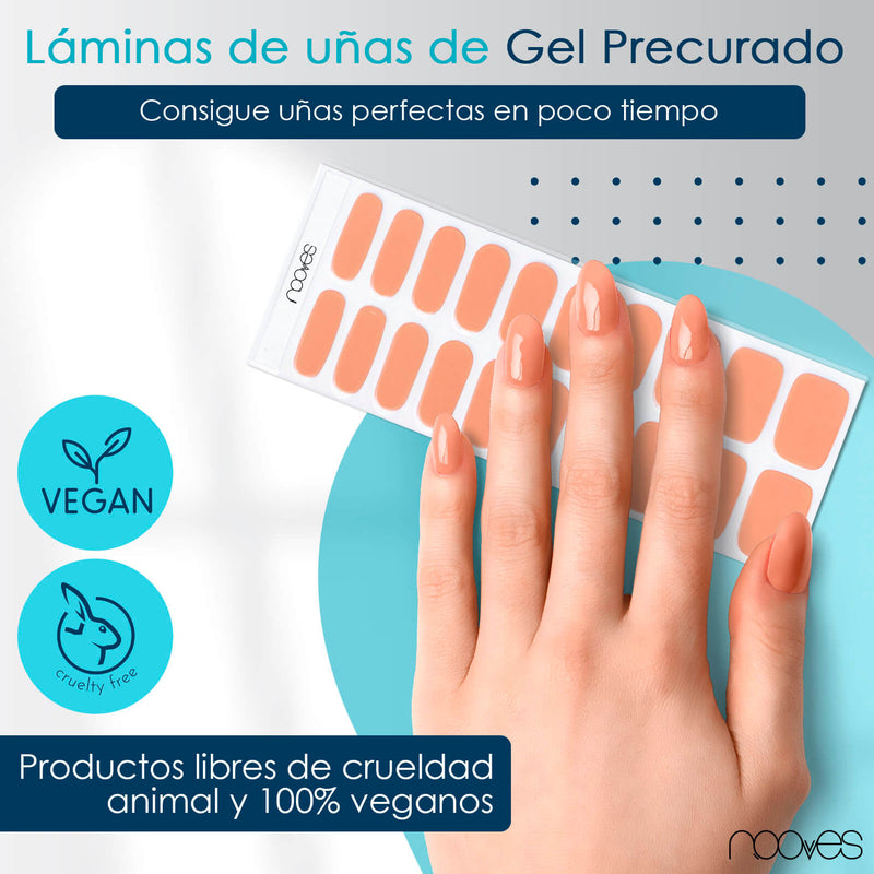 Láminas de Gel - Little Peach - Nooves Nails