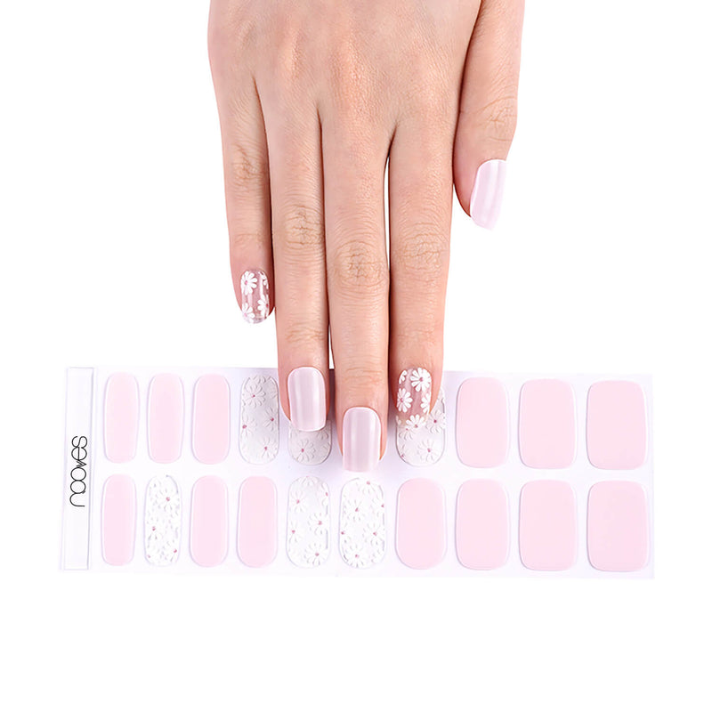 Folhas de Gel - Daisy Pink - Nooves Nails 