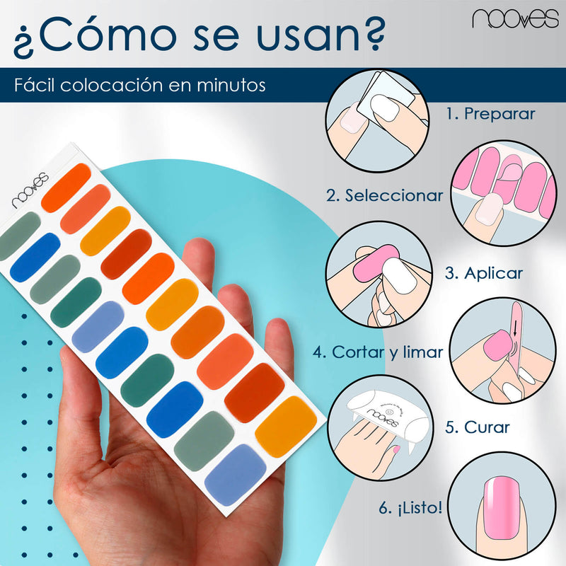 Folhas de Gel - Nature´s Canvas - Nooves Nails 