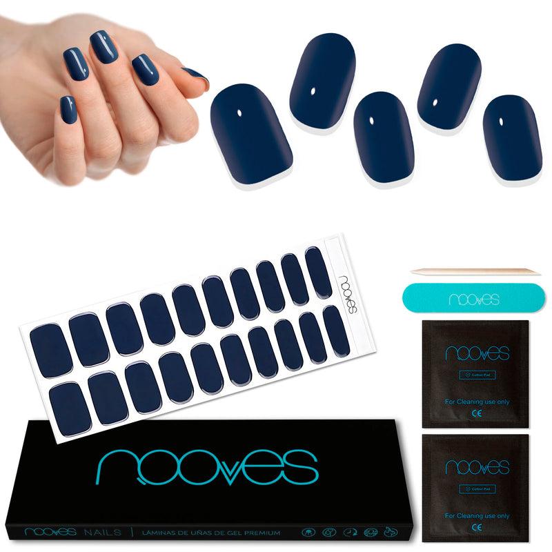 Folhas de Gel - Navy- Nooves Nails