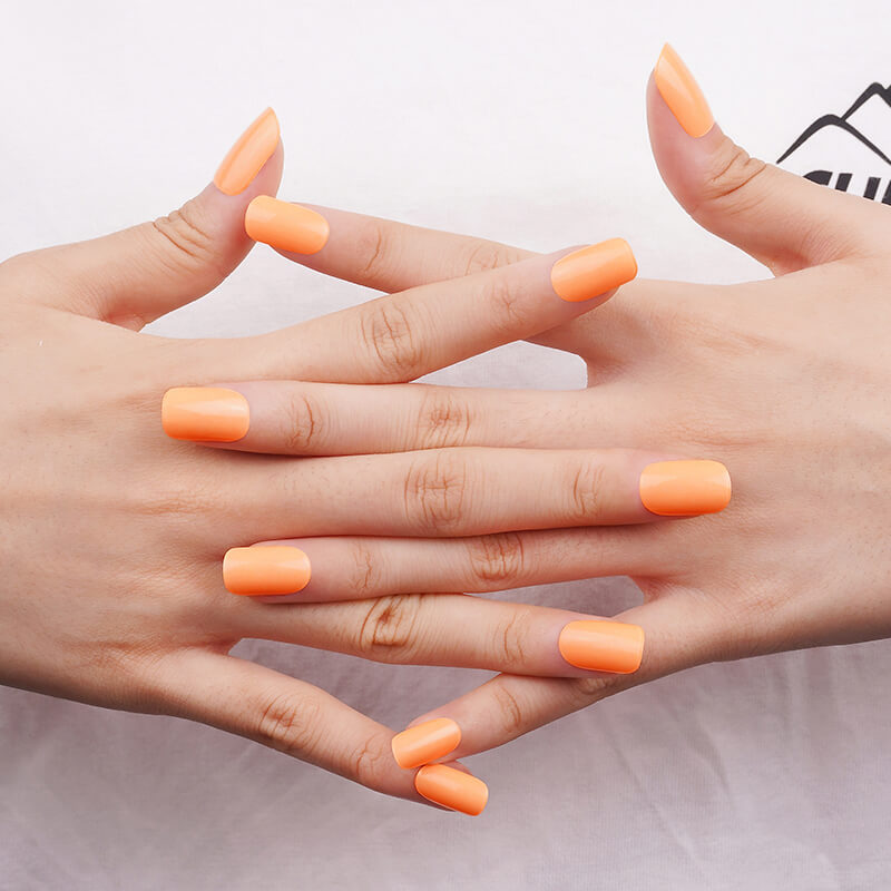 Gel Sheets - Orange Glow - Nooves Nails 