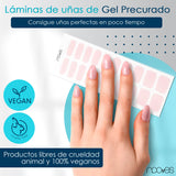 Folhas de Gel - Pale Pink - Nooves Nails 