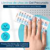 Folhas de Gel - Papillon Blue - Nooves Nails