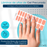 Folhas de Gel - Powder Blush - Nooves Nails