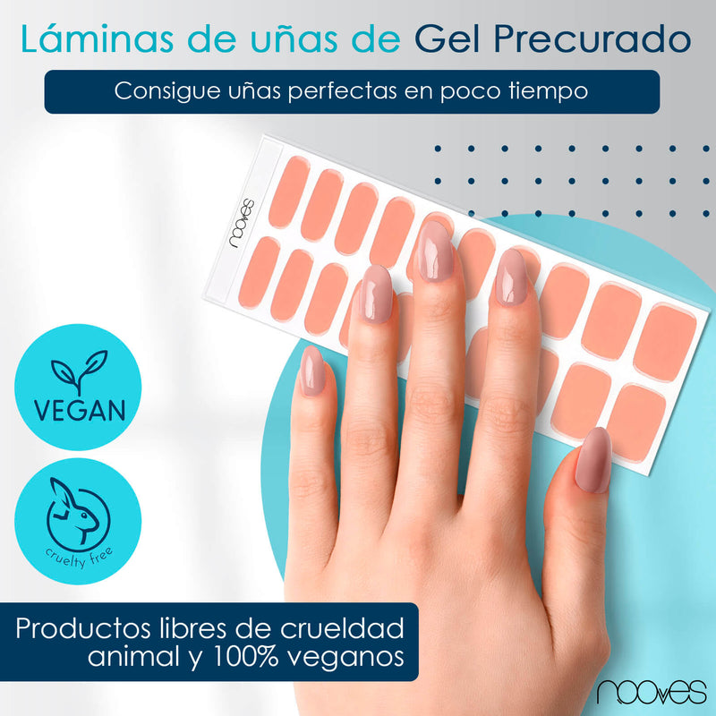 Láminas de Gel - Powder Blush- Nooves Nails