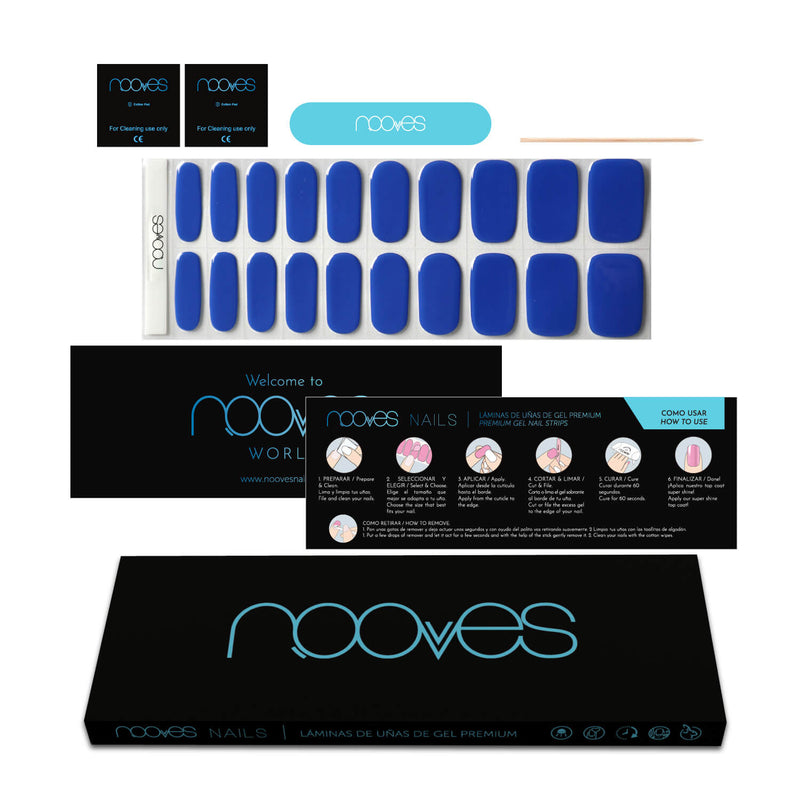 Folhas de Gel - Royal Blue - Nooves Nails 