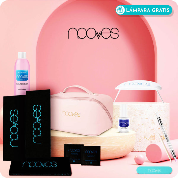 Starter Kit Beauty Plus - Pack de Iniciación con Top Coat, Nail Remover y neceser NOOVES