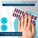 Folhas de Gel - Éter Violeta - Nooves Nails