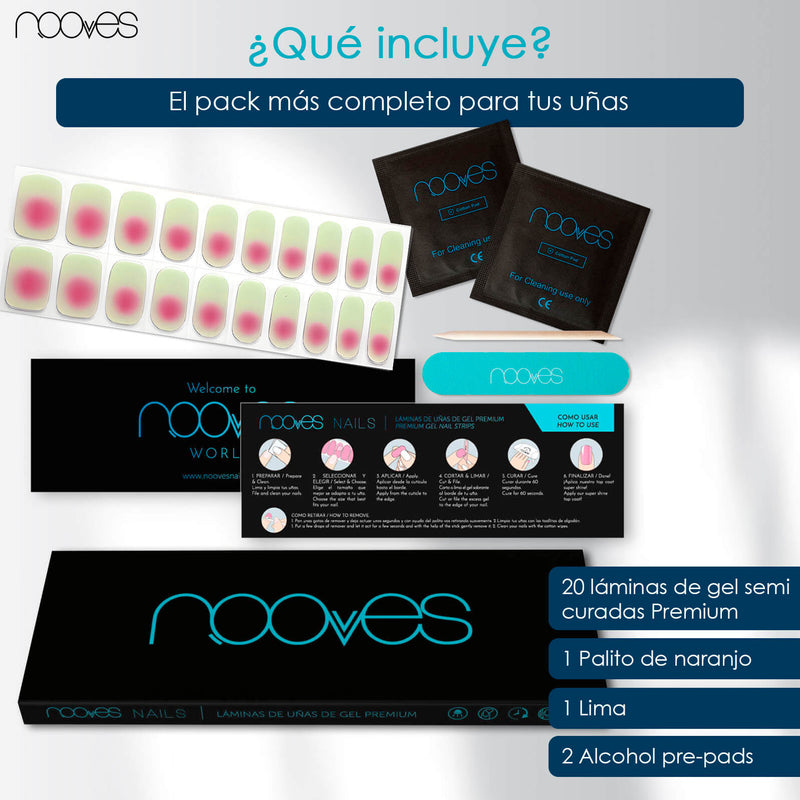 Folhas de Gel - Zen Garden - Nooves Nails 