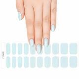 Gel Nail - Blue Salt - Nooves Nails