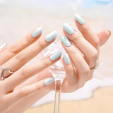 Gel Nail - Blue Salt - Nooves Nails