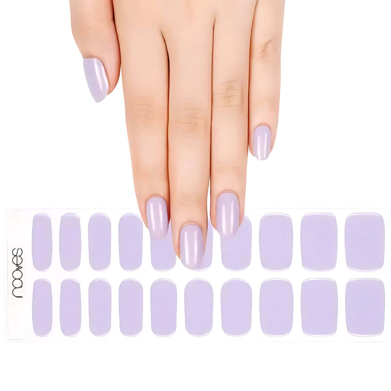 Láminas de Gel - Lavender Milk - Nooves Nails