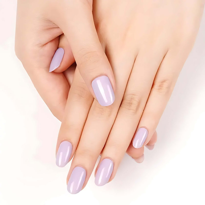 Gel Nail - Lavender Milk - Nooves Nails