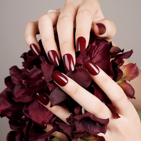 Láminas de Gel - Red Wine - Nooves Nails