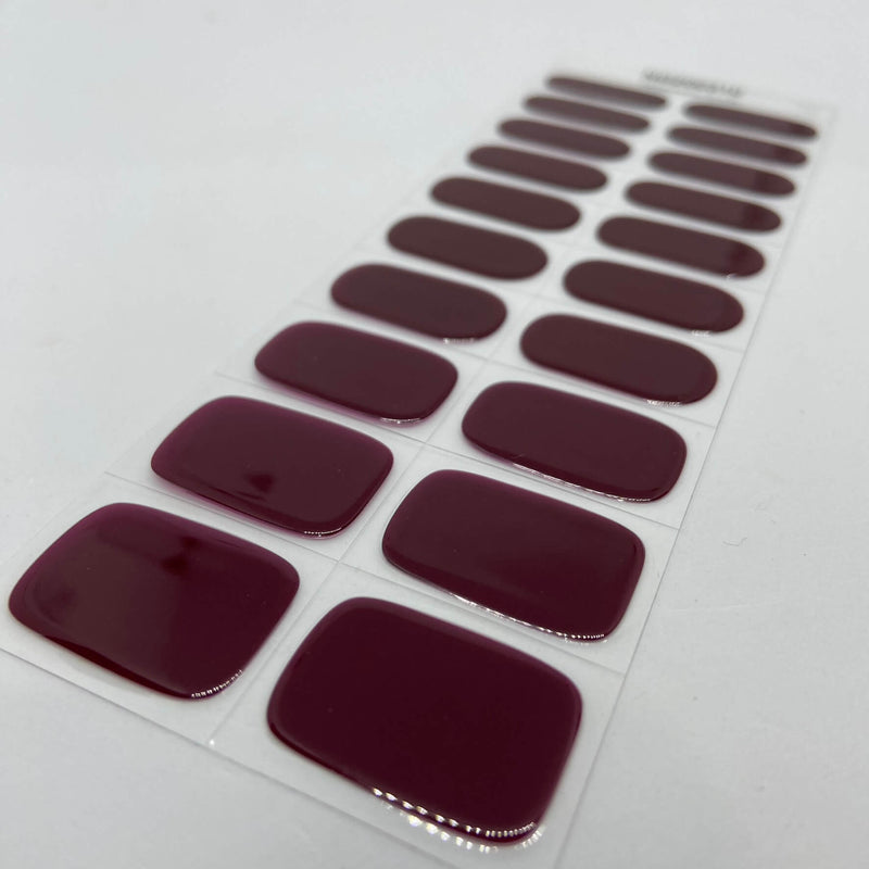 Gel Sheets - Red Wine - Nooves Nails 