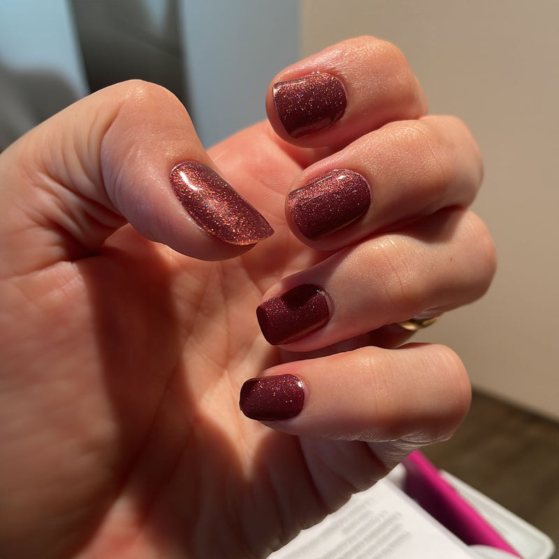 Folhas de Gel - Ruby Claret - Nooves Nails 